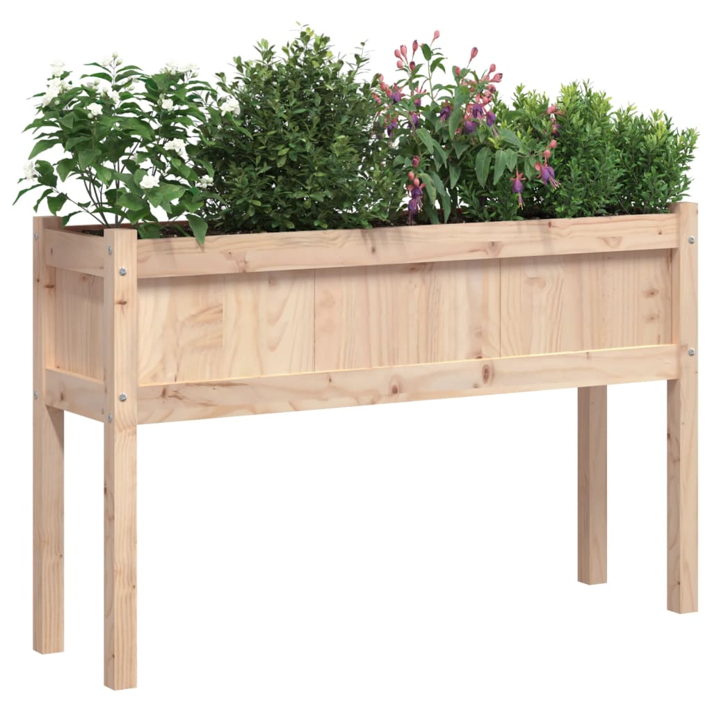 VidaXL jardinières avec pieds 2 pcs bois de pin massif