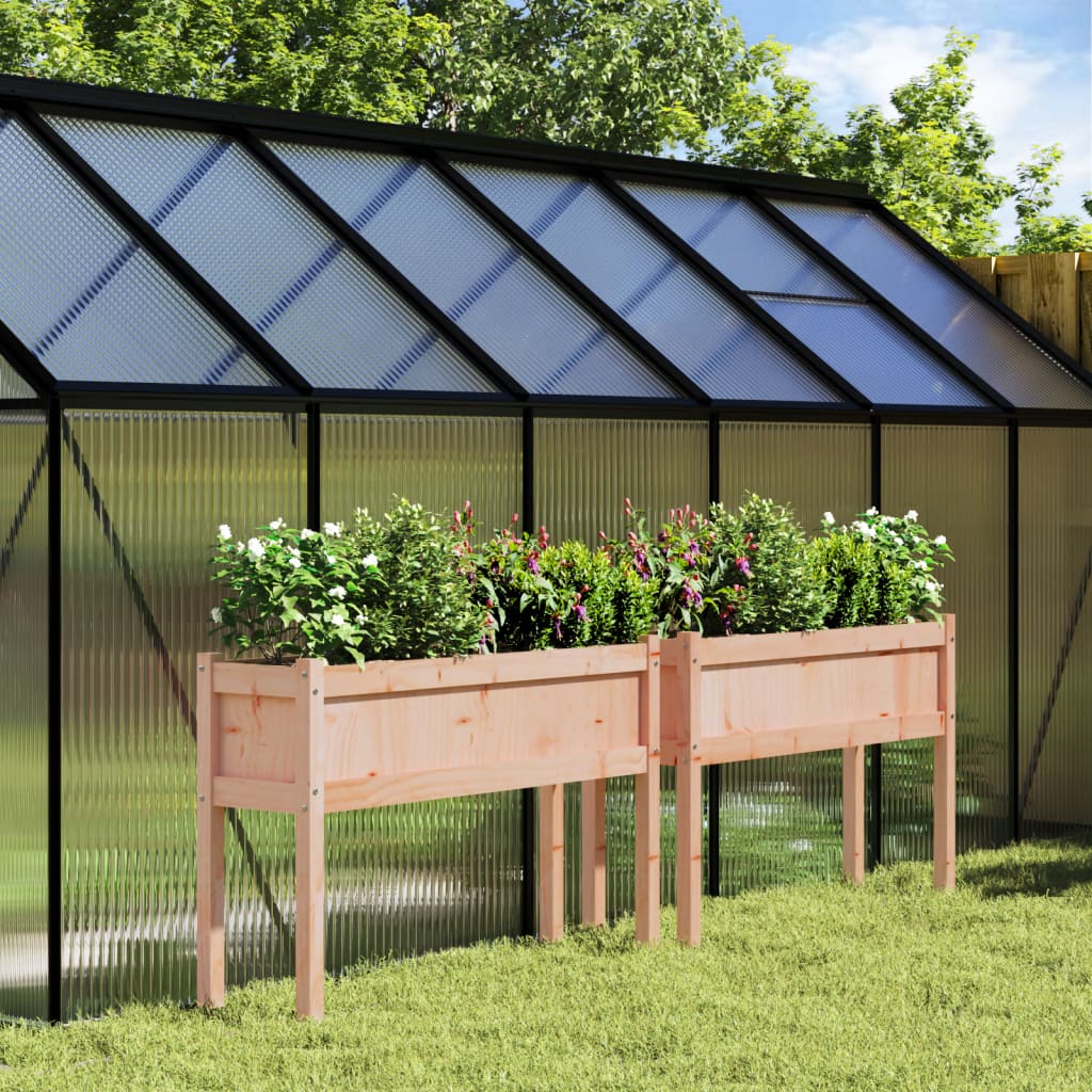 Vidaxxl jardinières avec pieds 2 pcs bois de Douglas massif