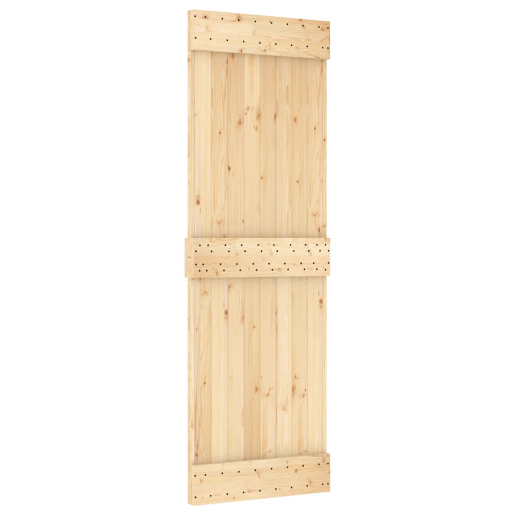 VidaXL Porte coulissante avec ferrures 70x210 cm bois de pin massif