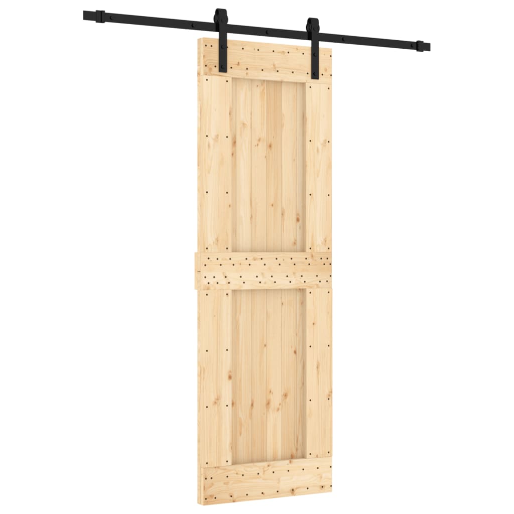 VidaXL Porte coulissante avec ferrures 70x210 cm bois de pin massif