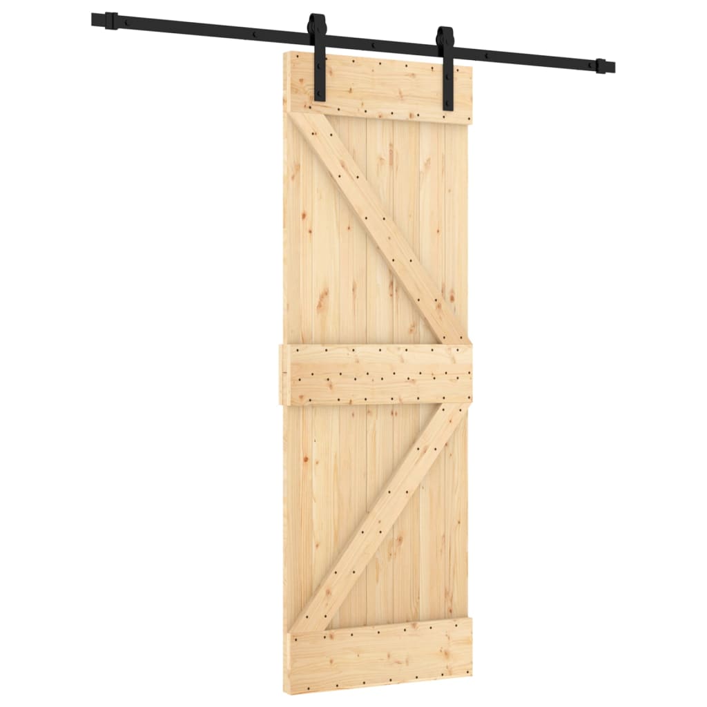 VidaXL Porte coulissante avec ferrures 70x210 cm bois de pin massif
