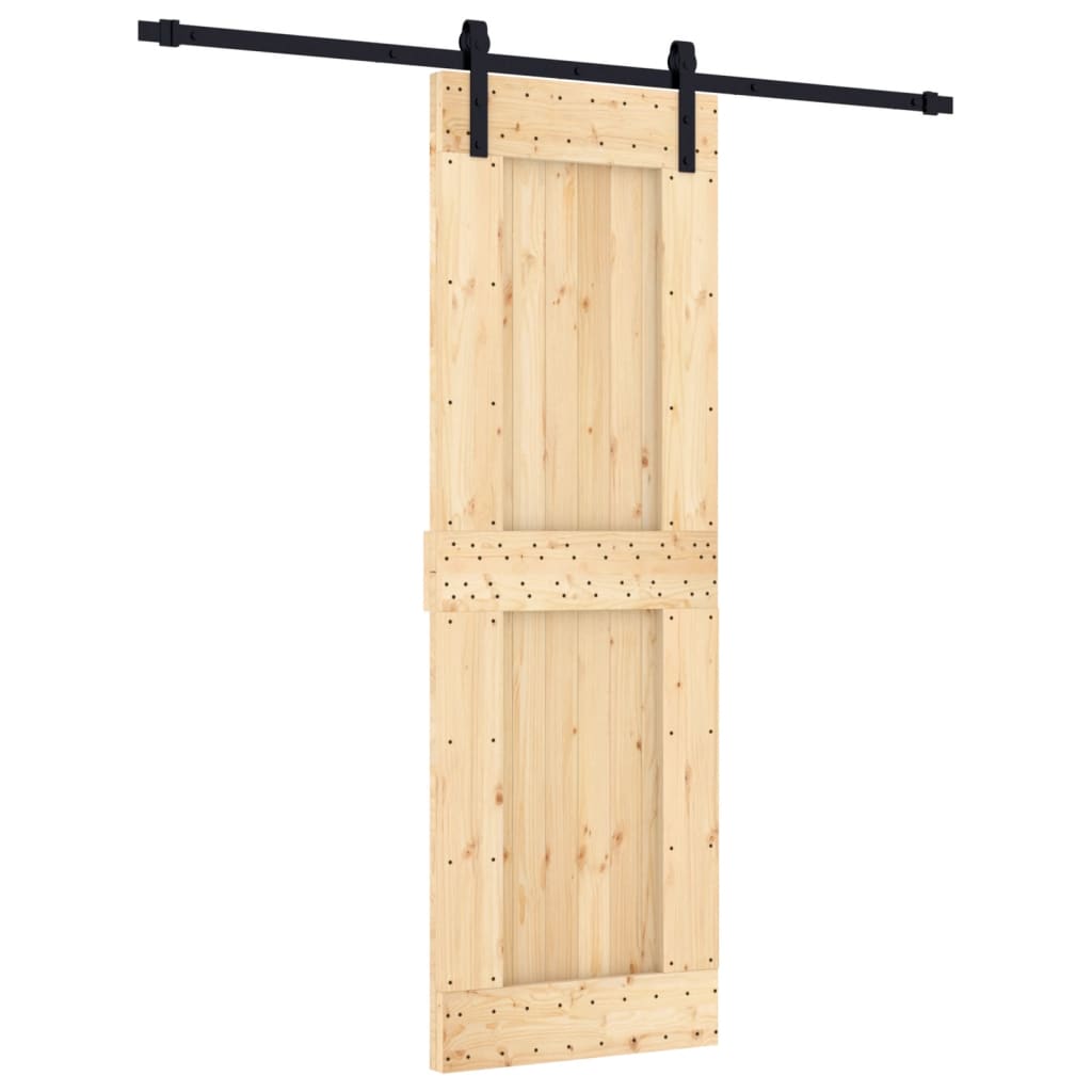 VidaXL Porte coulissante avec ferrures 70x210 cm bois de pin massif
