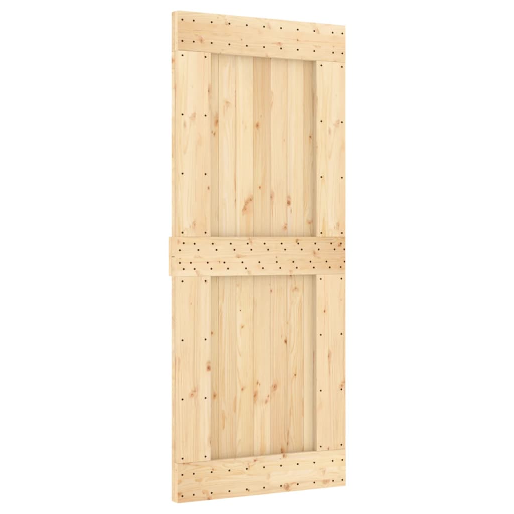VidaXL Porte coulissante avec ferrures 85x210 cm bois de pin massif