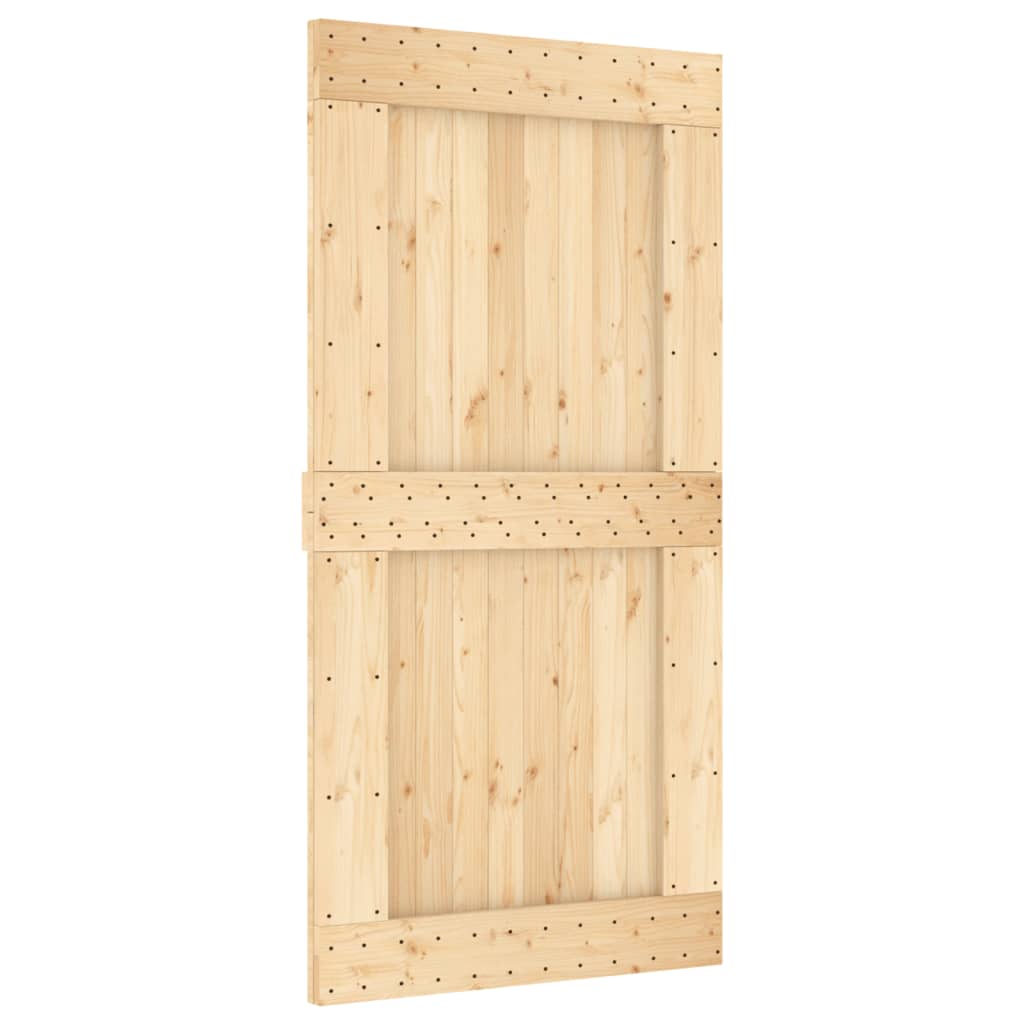 VidaXL Porte coulissante avec ferrures 100x210 cm bois de pin massif