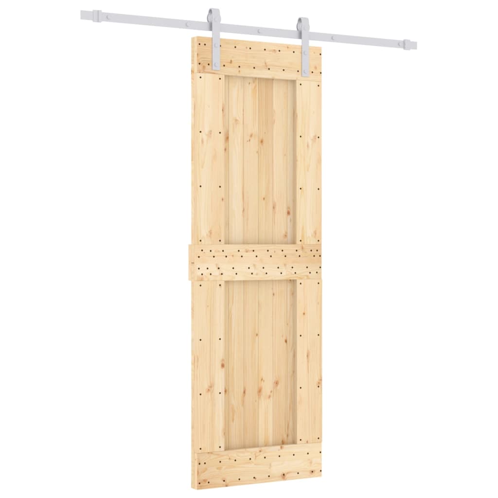 VidaXL Porte coulissante avec ferrures 70x210 cm bois de pin massif
