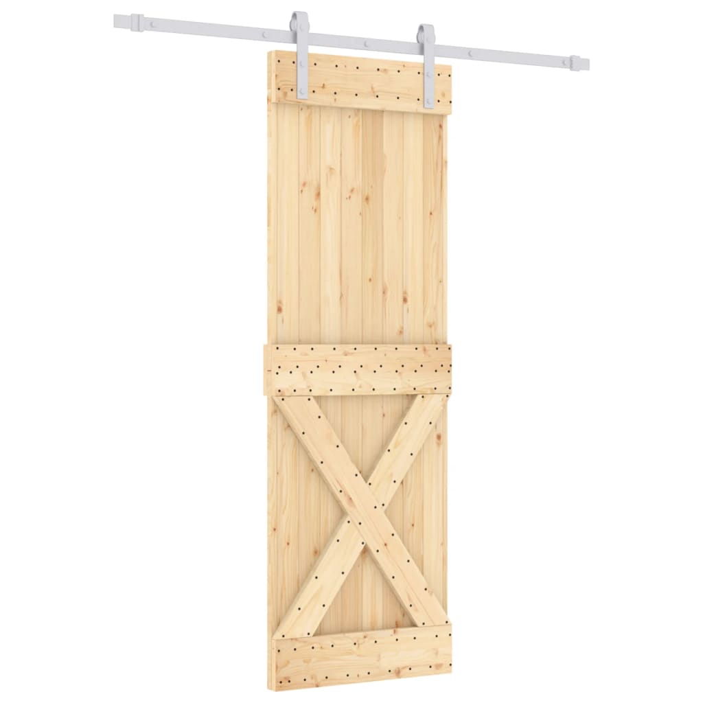 VidaXL Porte coulissante avec ferrures 70x210 cm bois de pin massif