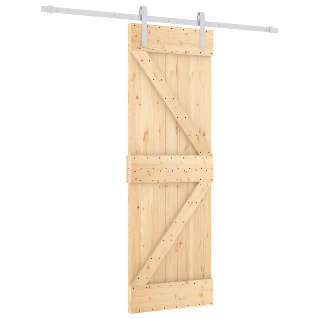 VidaXL Porte coulissante avec ferrures 70x210 cm bois de pin massif