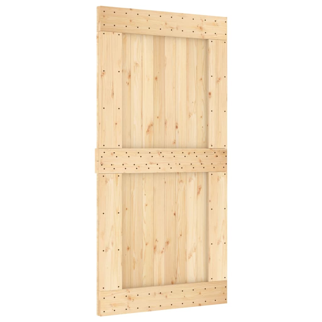 VidaXL Porte coulissante avec ferrures 100x210 cm bois de pin massif