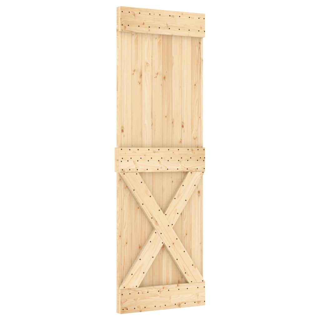 VidaXL Porte coulissante avec ferrures 70x210 cm bois de pin massif