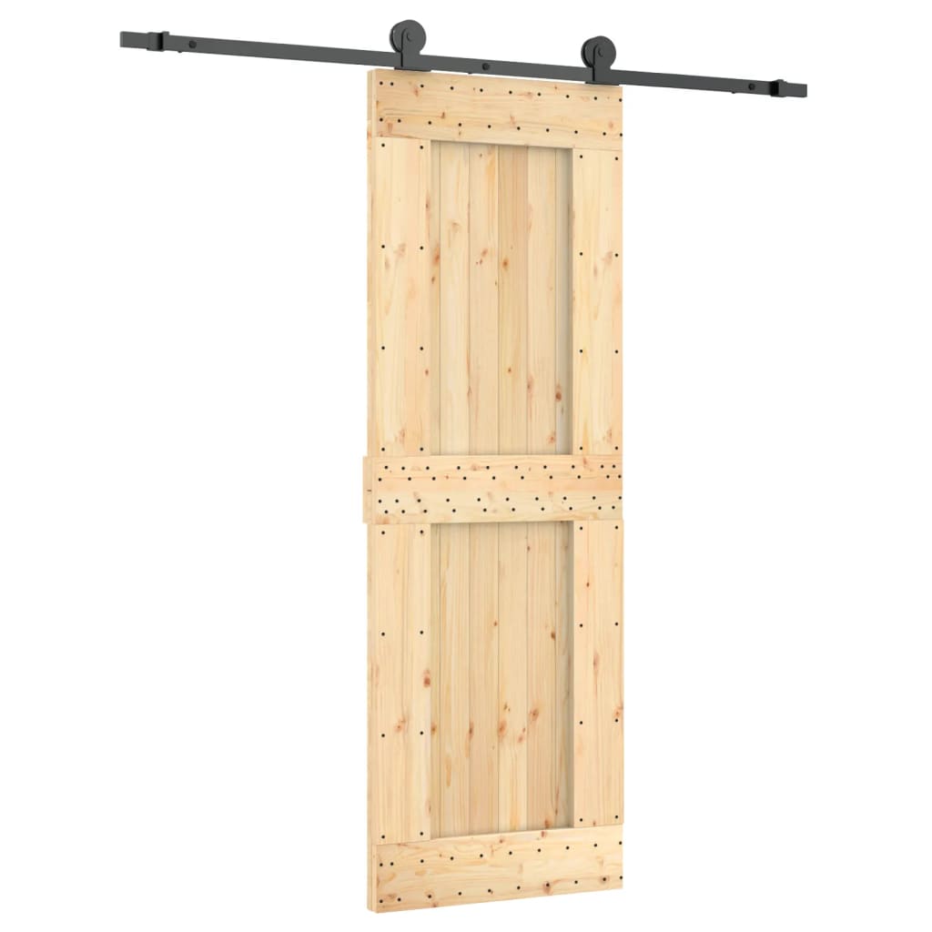 VidaXL Porte coulissante avec ferrures 70x210 cm bois de pin massif
