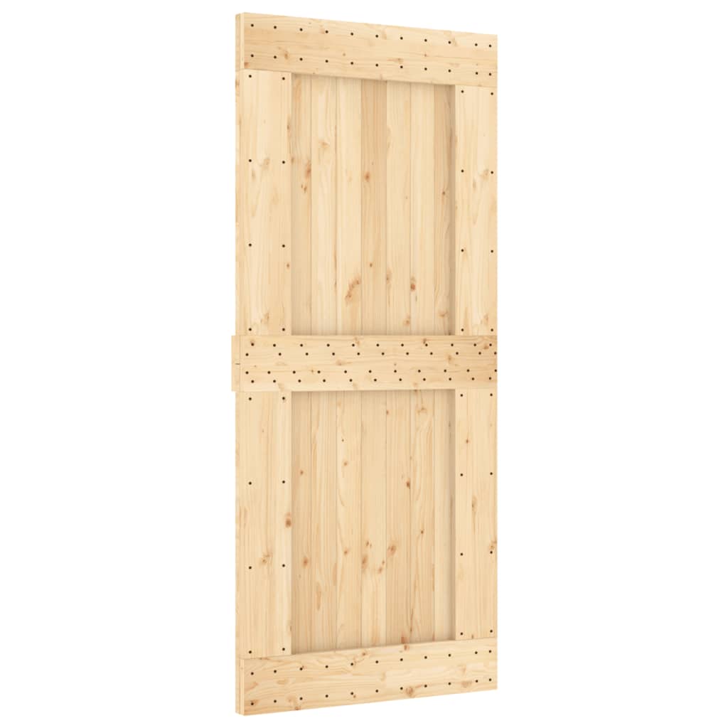 VidaXL Porte coulissante avec ferrures 90x210 cm bois de pin massif