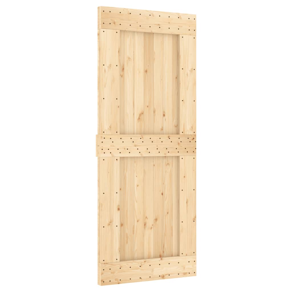 VidaXL Porte coulissante avec ferrures 85x210 cm bois de pin massif