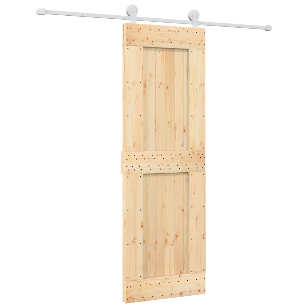 VidaXL Porte coulissante avec ferrures 70x210 cm bois de pin massif