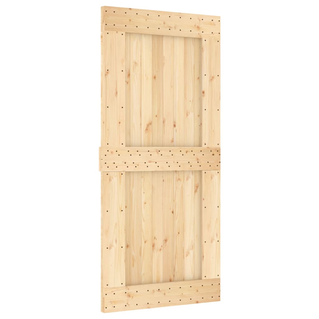 VidaXL Porte coulissante avec ferrures 95x210 cm bois de pin massif