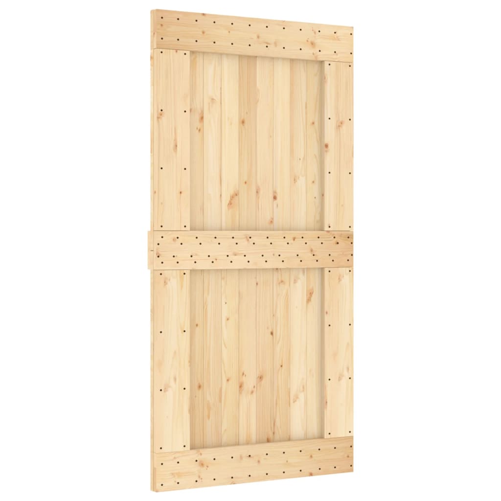 VidaXL Porte coulissante avec ferrures 100x210 cm bois de pin massif