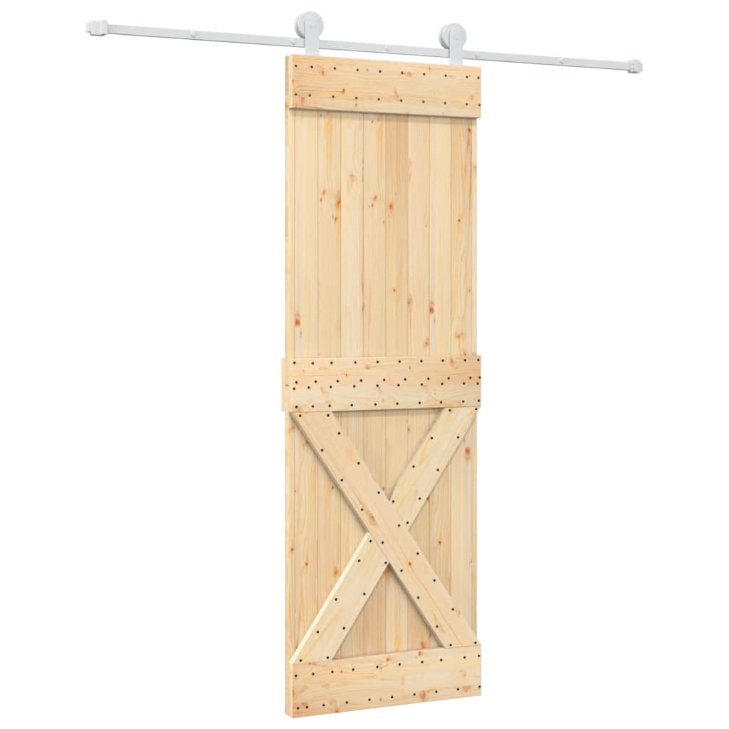 VidaXL Porte coulissante avec ferrures 70x210 cm bois de pin massif