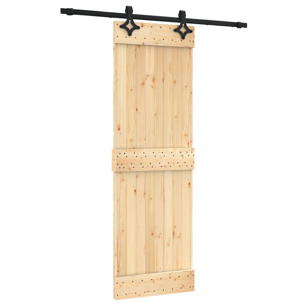 VidaXL Porte coulissante avec ferrures 70x210 cm bois de pin massif