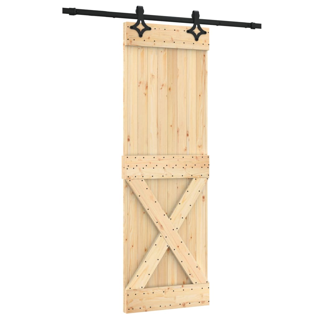 VidaXL Porte coulissante avec ferrures 70x210 cm bois de pin massif