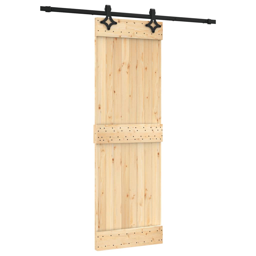 VidaXL Porte coulissante avec ferrures 70x210 cm bois de pin massif