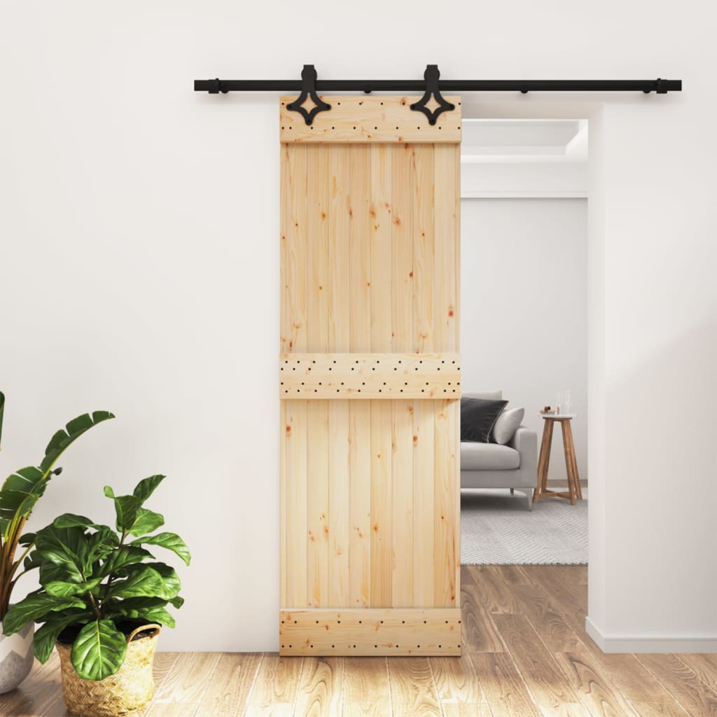 VidaXL Porte coulissante avec ferrures 70x210 cm bois de pin massif