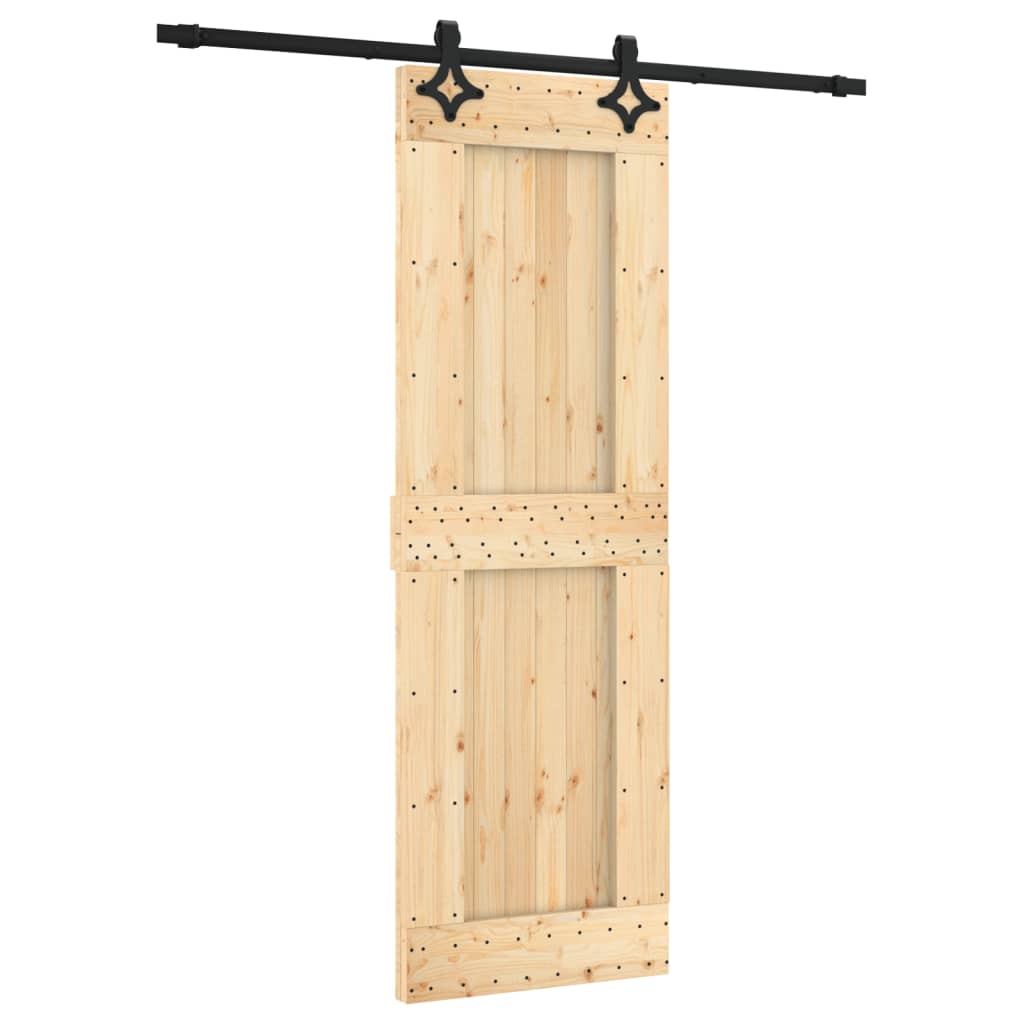 VidaXL Porte coulissante avec ferrures 70x210 cm bois de pin massif