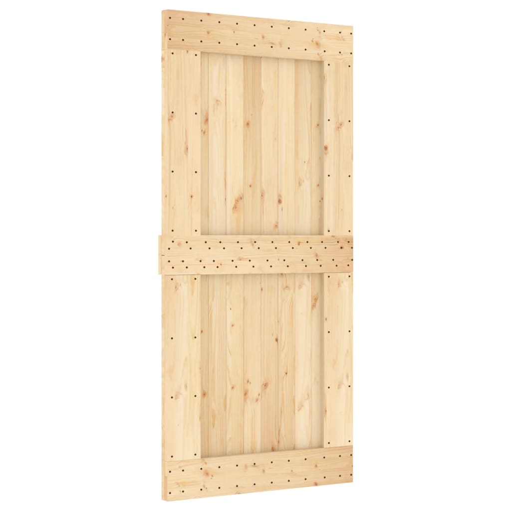 VidaXL Porte coulissante avec ferrures 95x210 cm bois de pin massif
