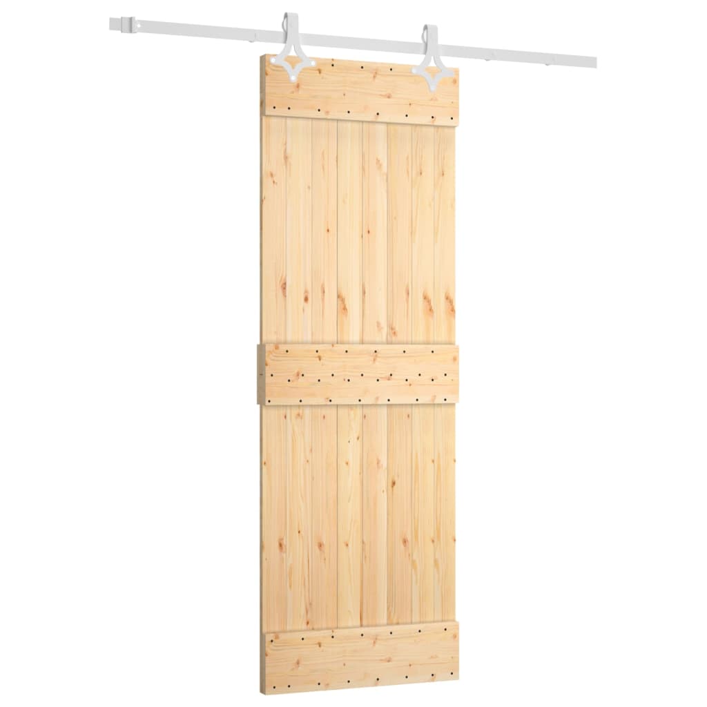 VidaXL Porte coulissante avec ferrures 70x210 cm bois de pin massif