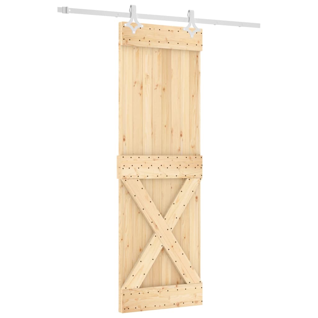 VidaXL Porte coulissante avec ferrures 70x210 cm bois de pin massif