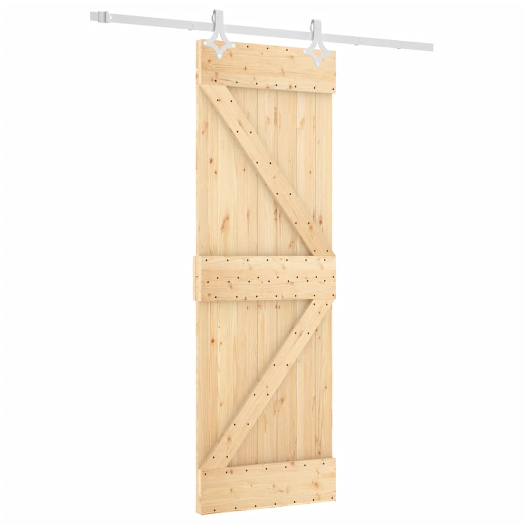 VidaXL Porte coulissante avec ferrures 70x210 cm bois de pin massif