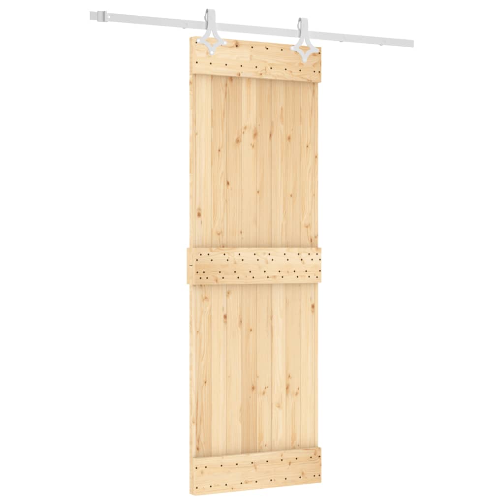 VidaXL Porte coulissante avec ferrures 70x210 cm bois de pin massif