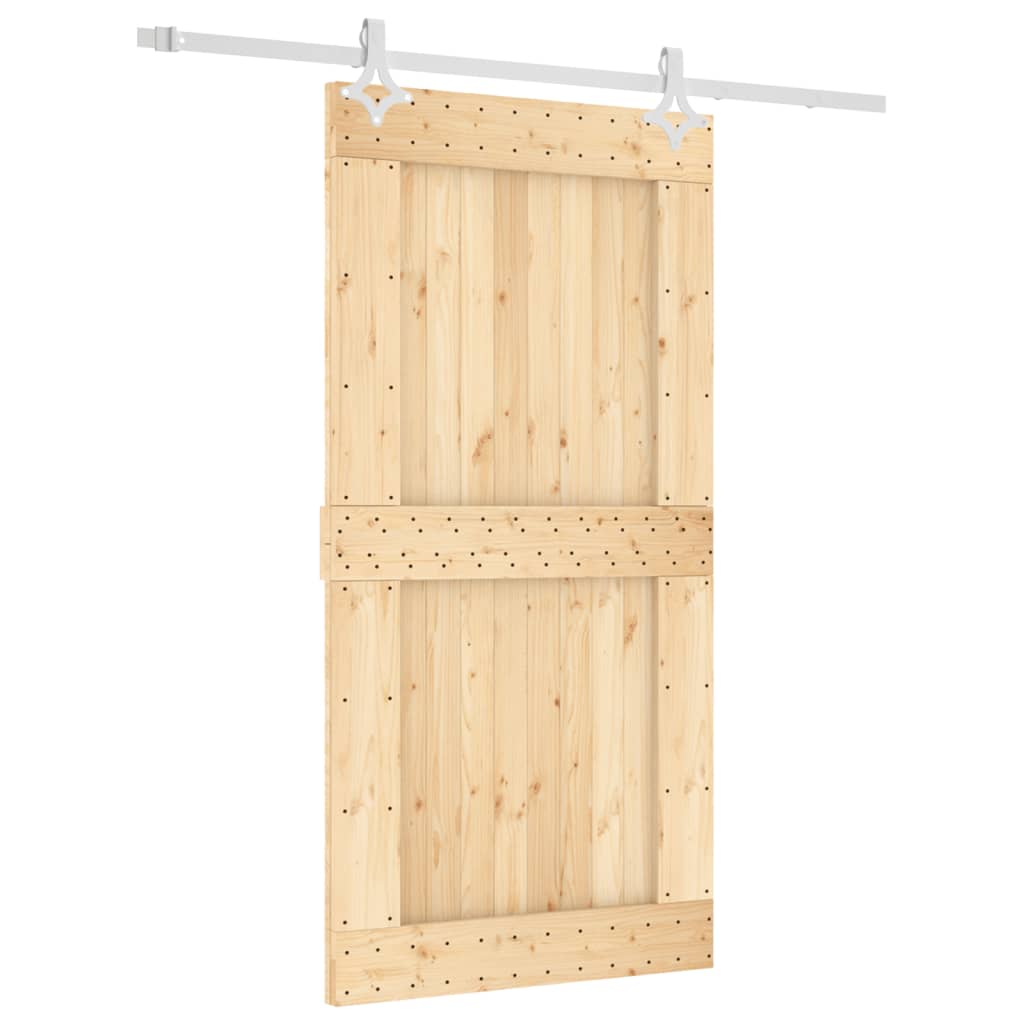 VidaXL Porte coulissante avec ferrures 100x210 cm bois de pin massif