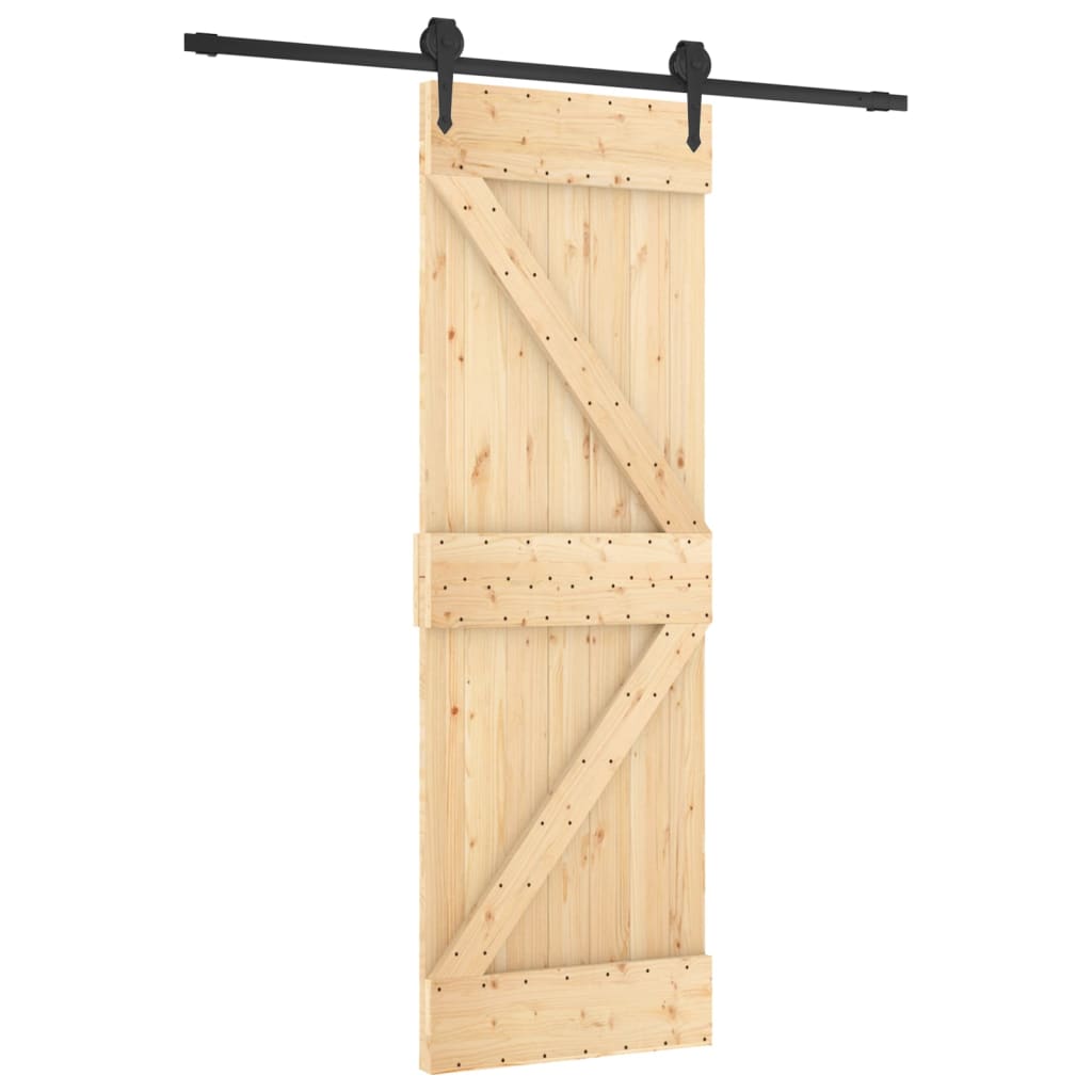 VidaXL Porte coulissante avec ferrures 70x210 cm bois de pin massif