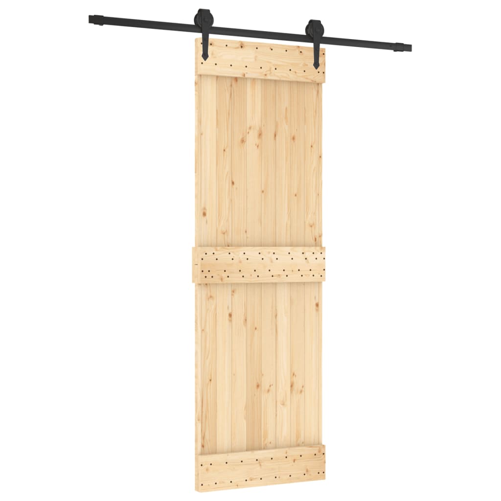 VidaXL Porte coulissante avec ferrures 70x210 cm bois de pin massif