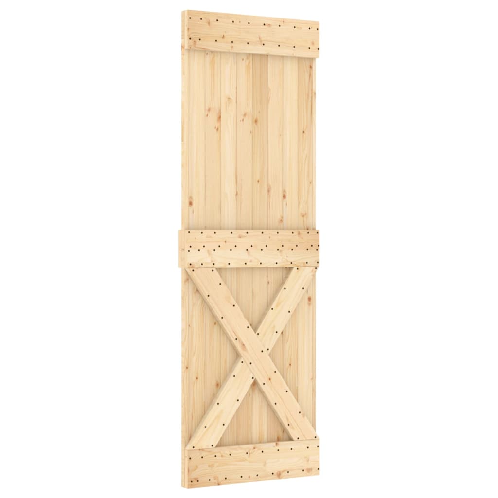 VidaXL Porte coulissante avec ferrures 70x210 cm bois de pin massif