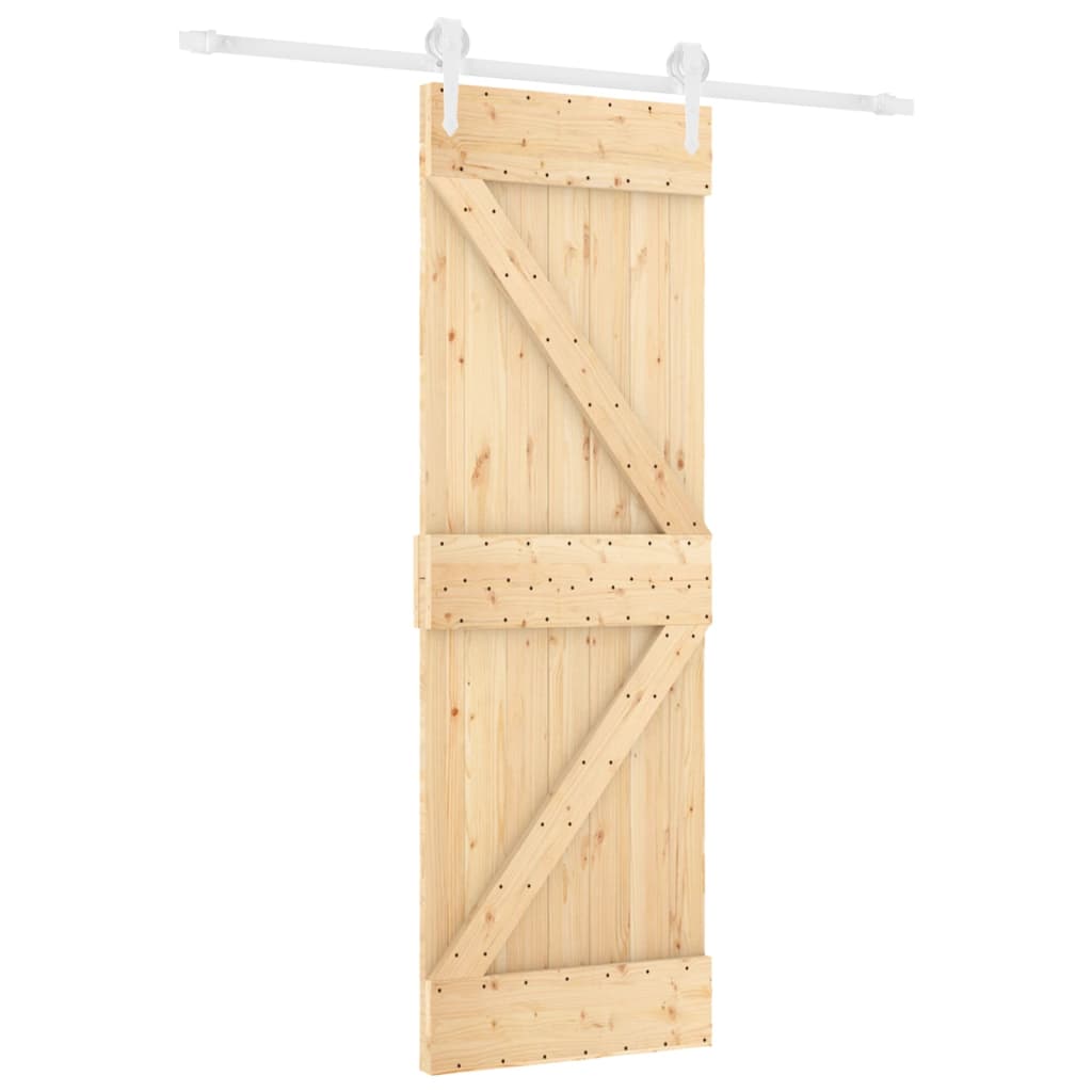 VidaXL Porte coulissante avec ferrures 70x210 cm bois de pin massif