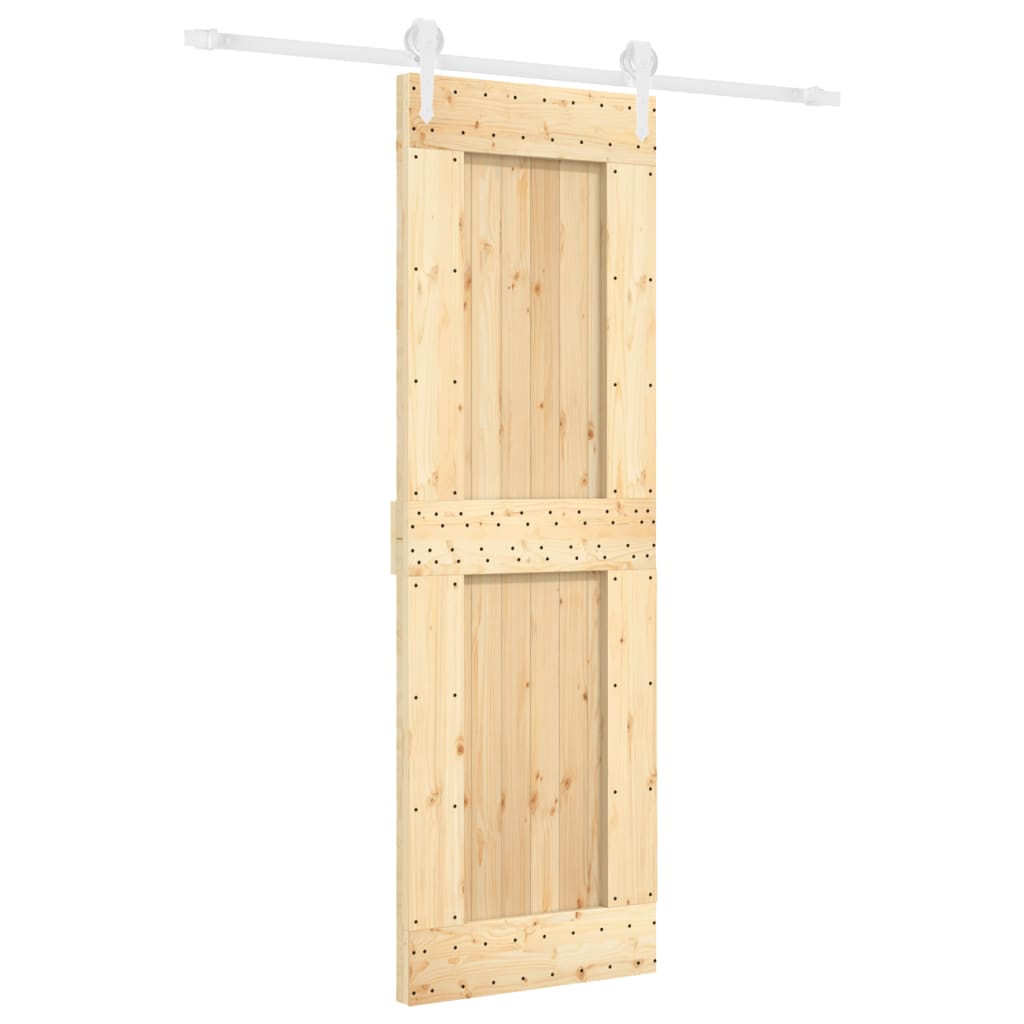 VidaXL Porte coulissante avec ferrures 70x210 cm bois de pin massif