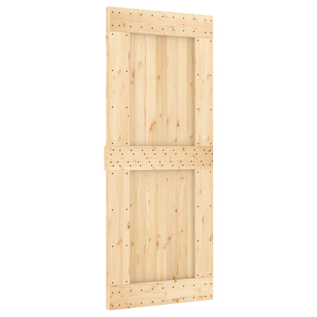 VidaXL Porte coulissante avec ferrures 85x210 cm bois de pin massif