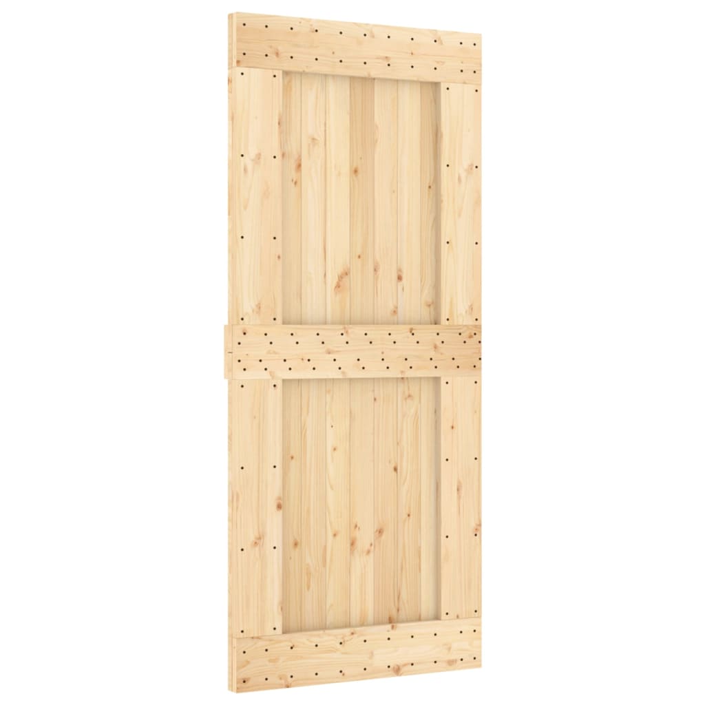 VidaXL Porte coulissante avec ferrures 90x210 cm bois de pin massif
