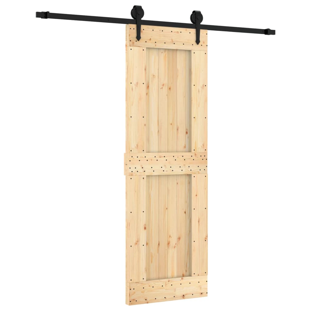 VidaXL Porte coulissante avec ferrures 70x210 cm bois de pin massif