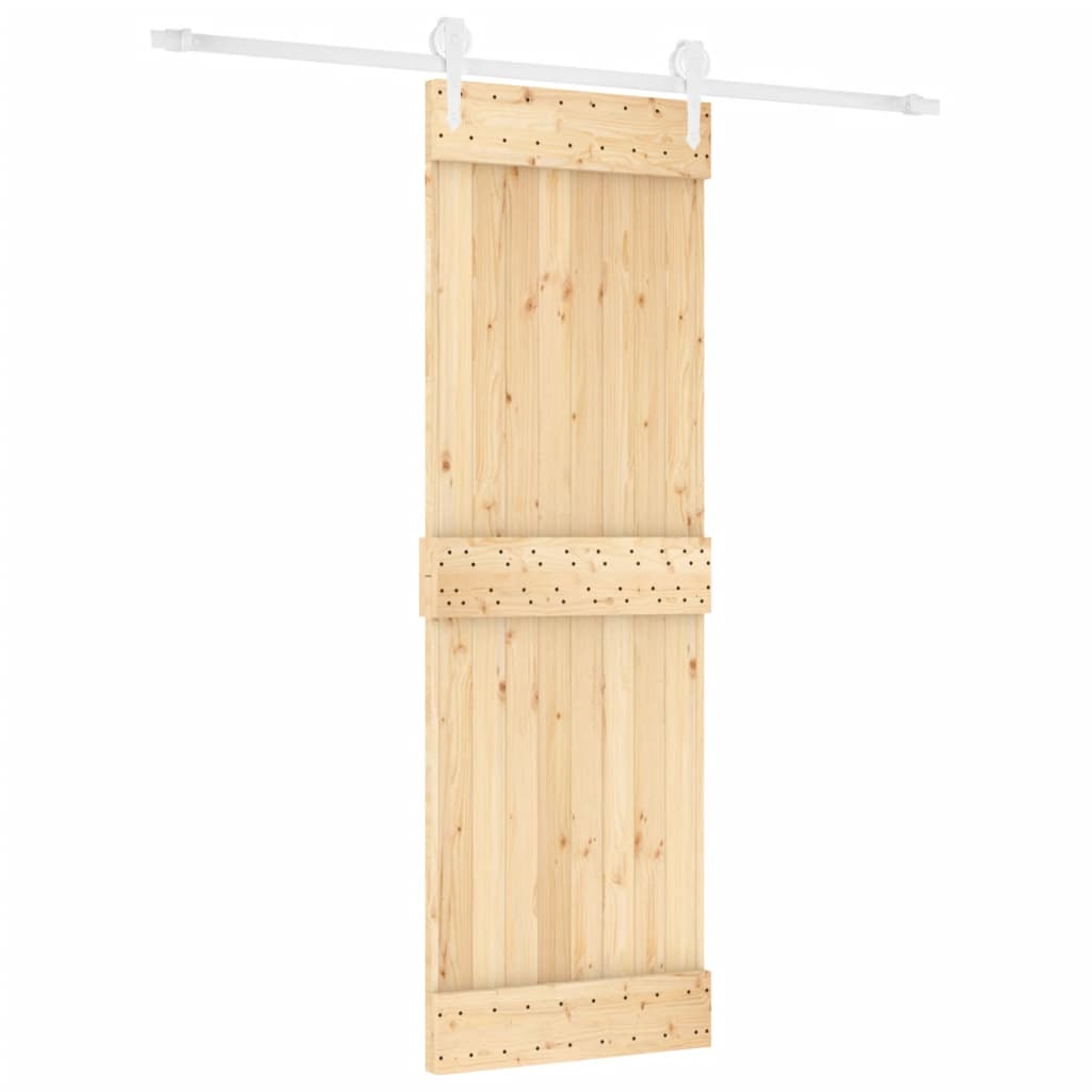 VidaXL Porte coulissante avec ferrures 70x210 cm bois de pin massif