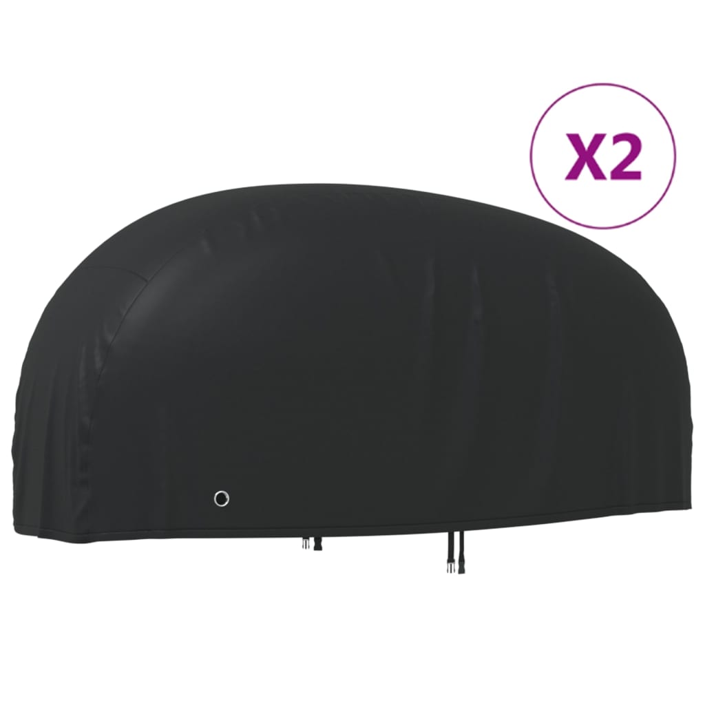 VidaXL housses de moto 2 pcs 220x95x110 cm tissu oxford 210D