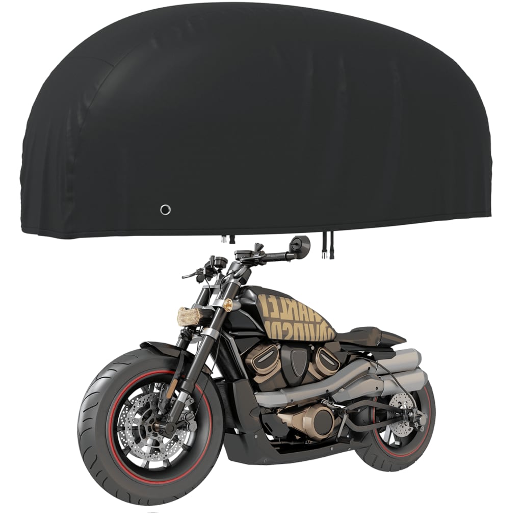 VidaXL housses de moto 2 pcs 230x95x125 cm tissu oxford 210D