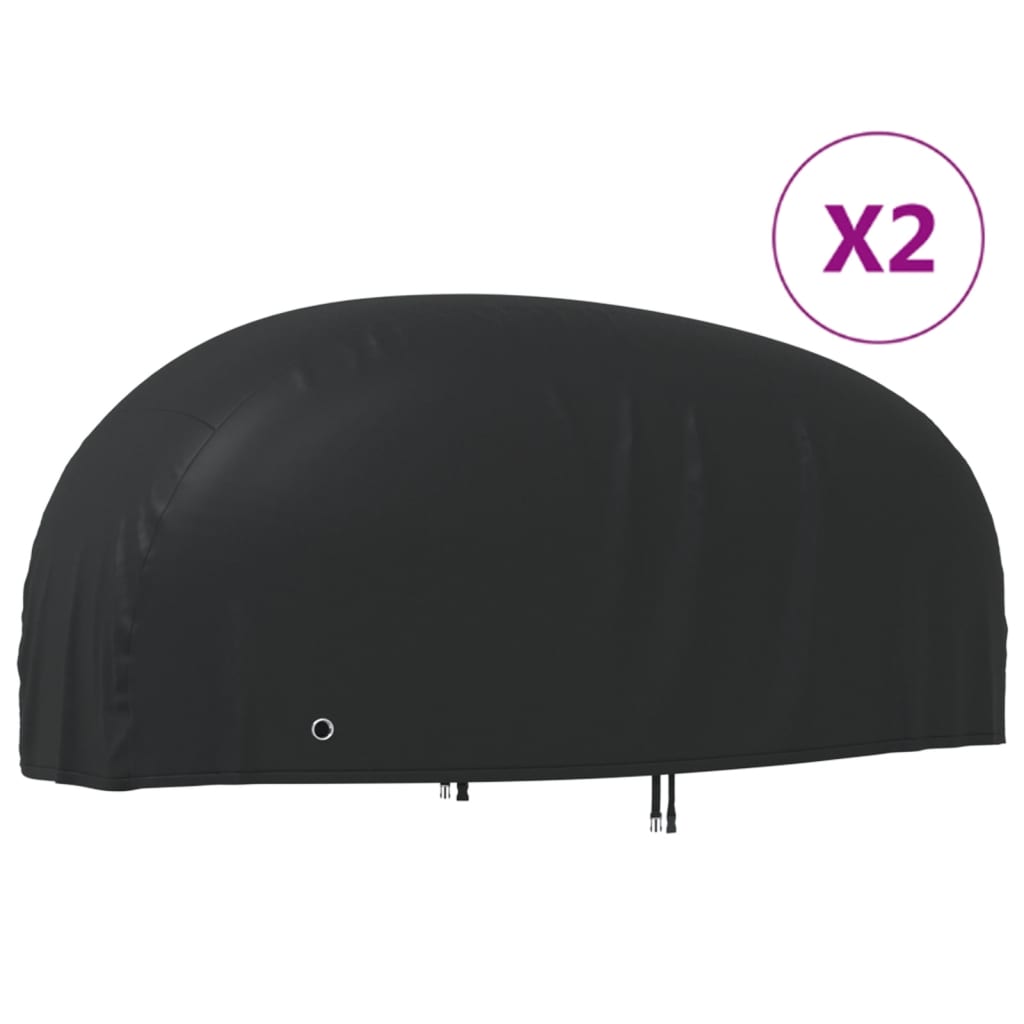 VidaXL housses de moto 2 pcs 245x105x125 cm tissu oxford 210D