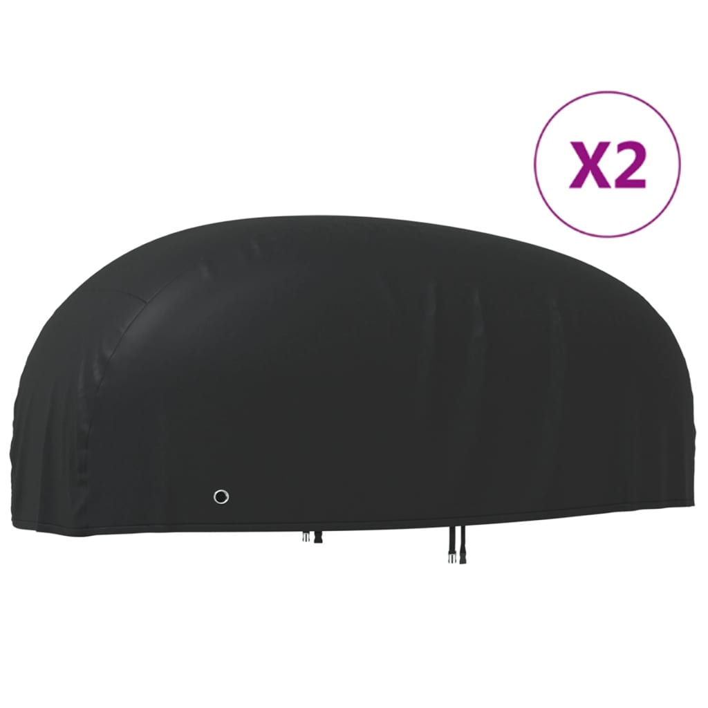 VidaXL housses de moto 2 pcs 295x110x140 cm tissu oxford 210D