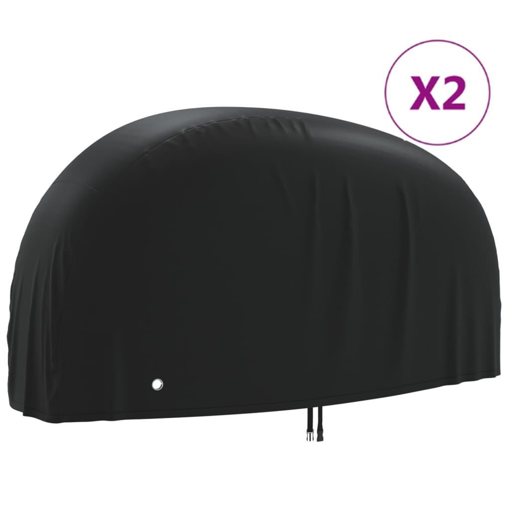 VidaXL Housses de vélo 2 pcs 190T 200x85x110 cm tissu oxford