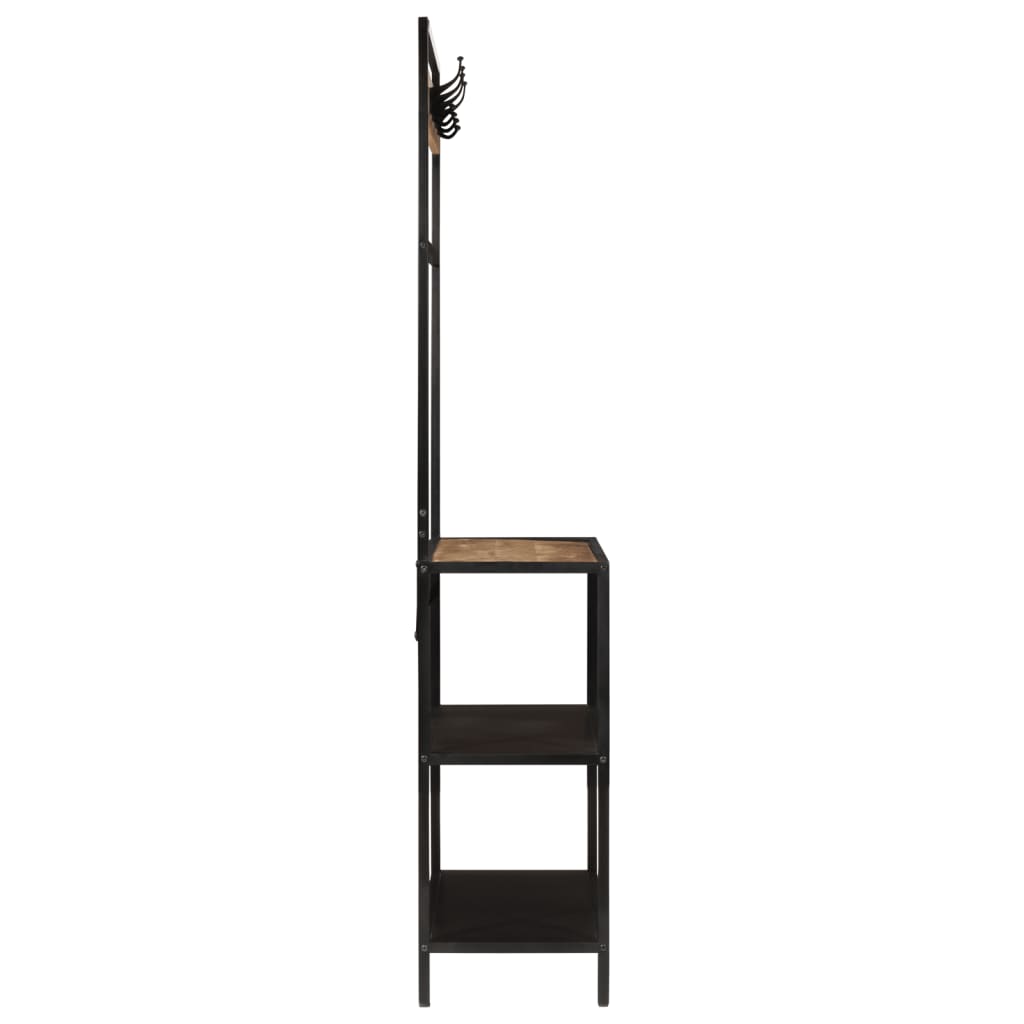 VidaXL portemanteau 90x35x180 cm bois de manguier massif et fer