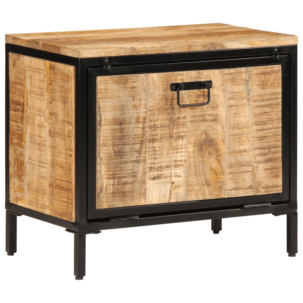 Vidaxx meuble à chaussures 60x35x53 cm bois de manguier massif brut