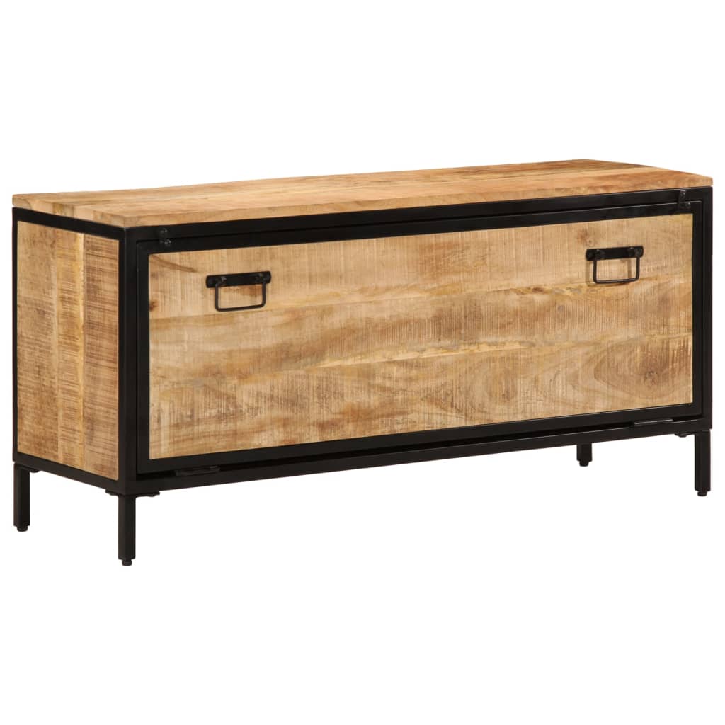VidaXL Armoire à chaussures 110x35x53 cm bois de manguier massif brut
