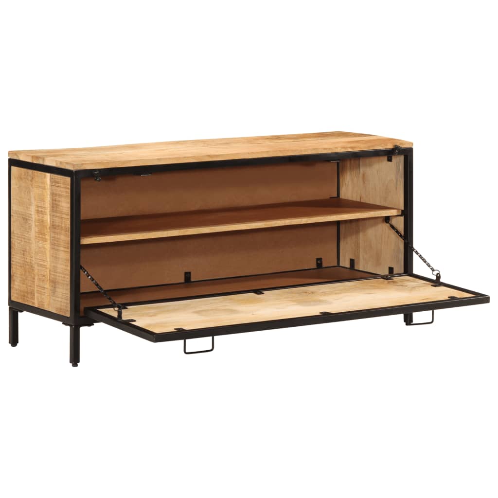 VidaXL Armoire à chaussures 110x35x53 cm bois de manguier massif brut