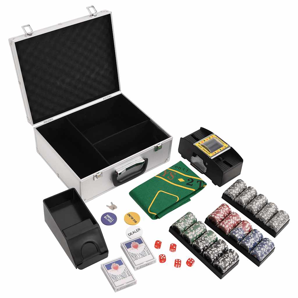 VidaXL jeu de poker 300 pièces 11,5 g